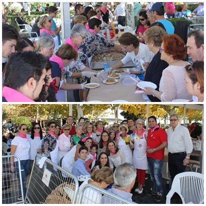 Casar sale a la calle a degustar su primer cocido solidario