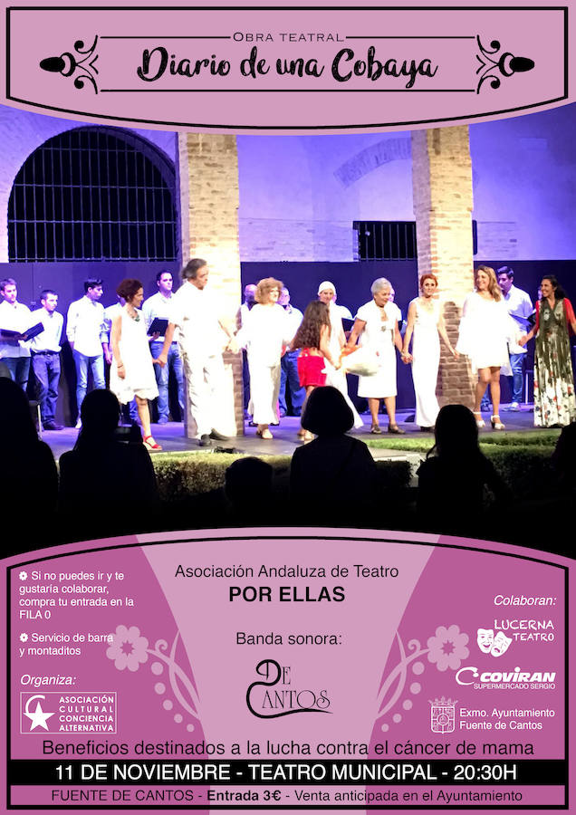 Representación solidaria de la obra 'Diario de una cobaya'