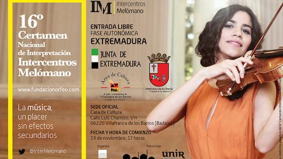 La Casa de la Cultura acoge el domingo 19 de noviembre el XVI Certamen Nacional de Interpretación 'Intercentros Melómano'