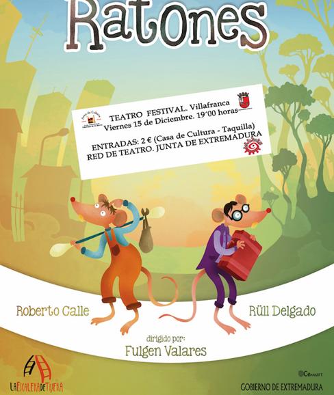 Hoy se representa en el Teatro Festival la obra teatral 'Ratones'