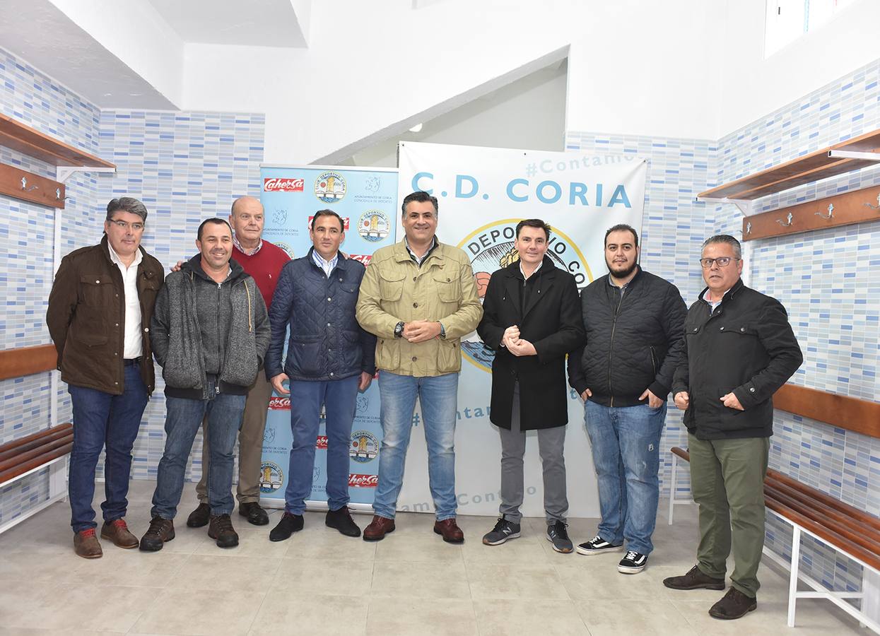 Presentadas las obras de los nuevos vestuarios de campo de fútbol La Isla