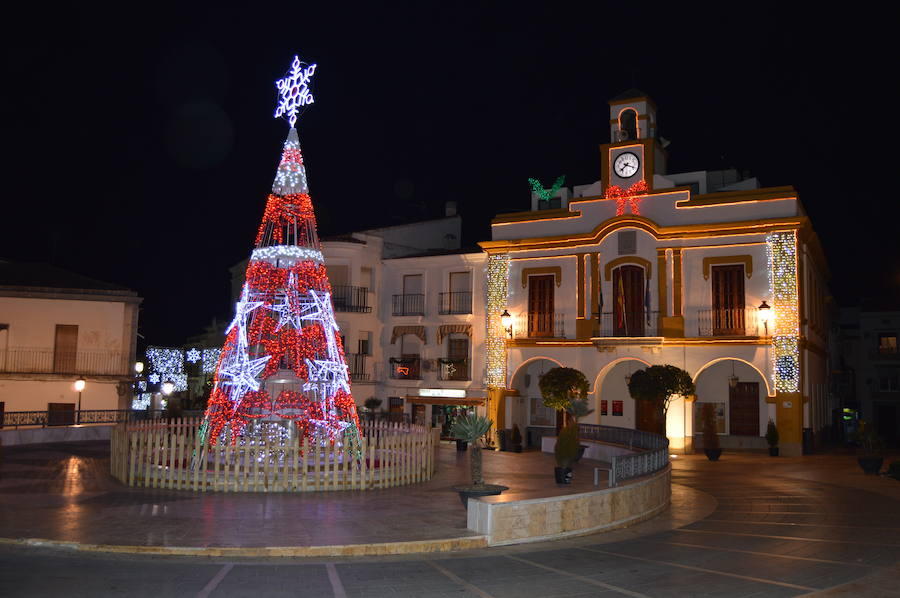 El gran árbol de la plaza, reclamo de la iluminación navideña