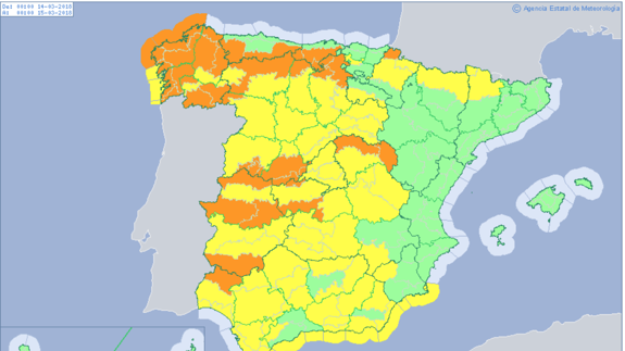 Gisele pone mañana en alerta naranja por viento al sur de Extremadura