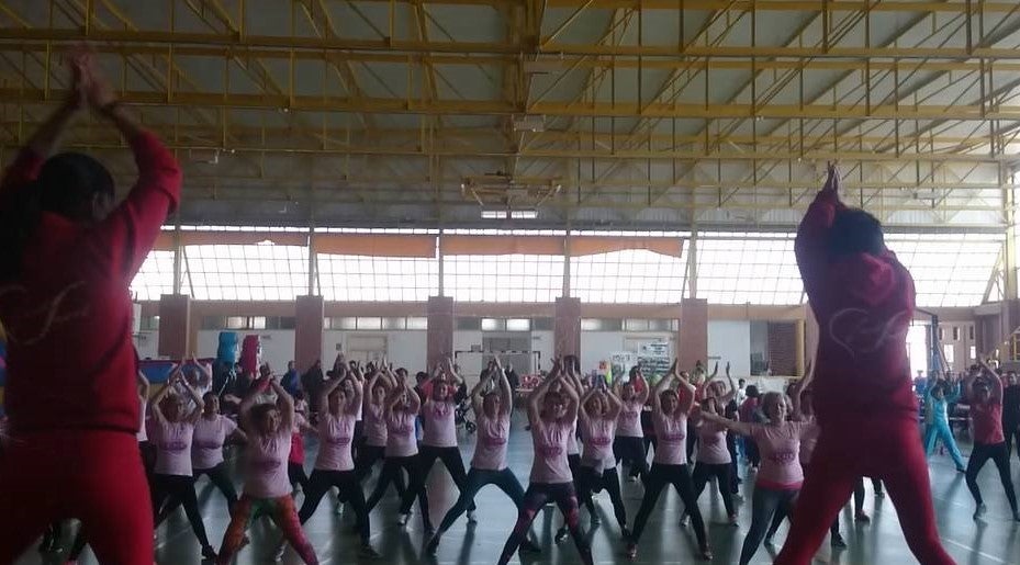 Celebrado el V maratón de aeróbic en el Antonio Martínez