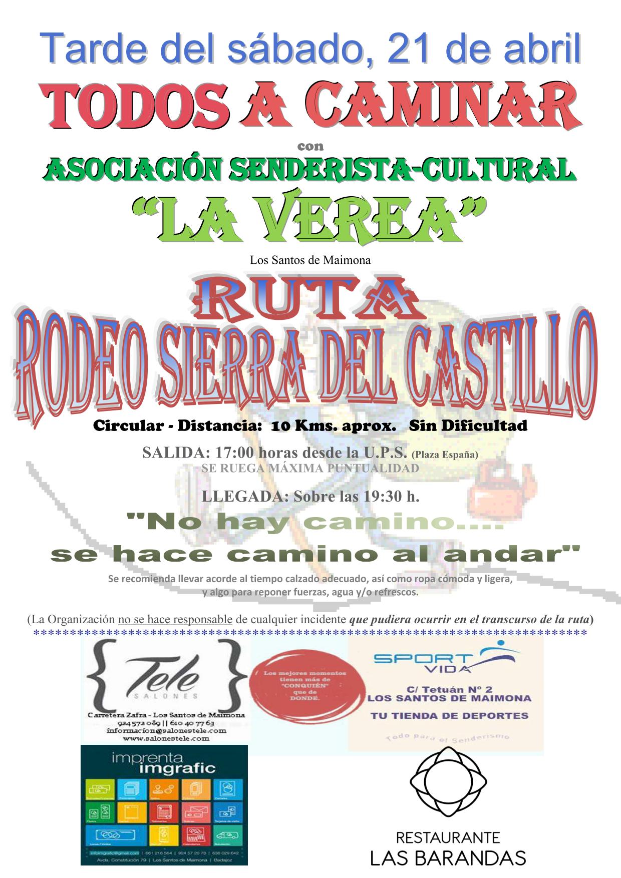Doble ruta para esta fin de semana
