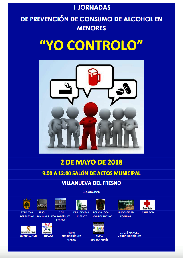 La localidad desarrollará la I Jornada de Prevención de Consumo de Alcohol en Menores