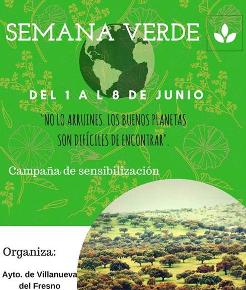 La localidad desarrollará la I Semana Verde del 1 al 8 de junio