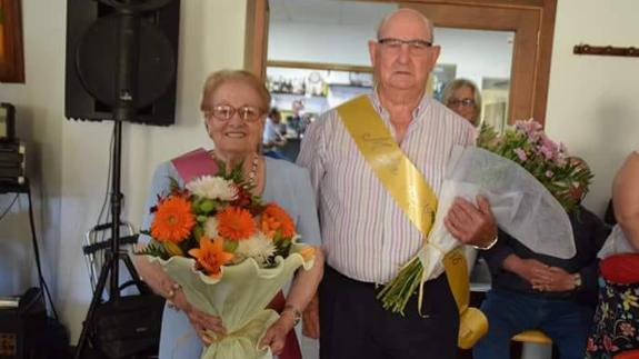 María Rodríguez y Ángel Rodríguez, elegidos Miss y Mister Tercera Edad 2.018 de Puebla de la Calzada