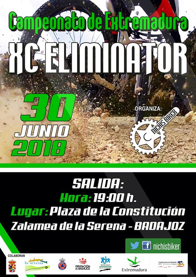 Nichis Biker celebra esta tarde la 'II XC Eliminator' Campeonato de Extremadura en Zalamea