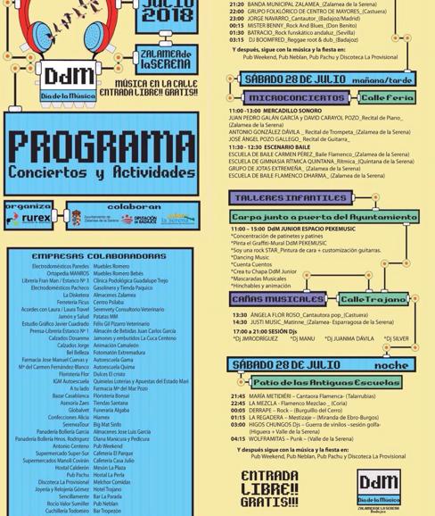 Todo listo para la celebración del IV Día de la Música de La Serena este fin de semana en Zalamea