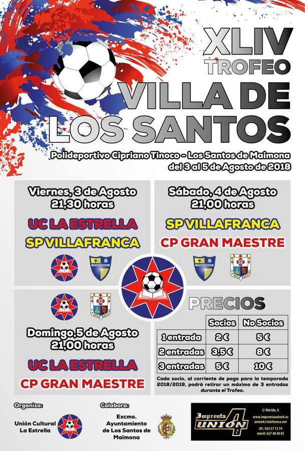 La Estrella -Villafranca se enfrentan este viernes en el primer partido del trofeo 'Villa de Los Santos'