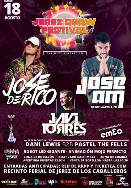 Jerez celebra la tercera edición del 'Jerez Show Festival', el 18 de agosto, en el recinto ferial