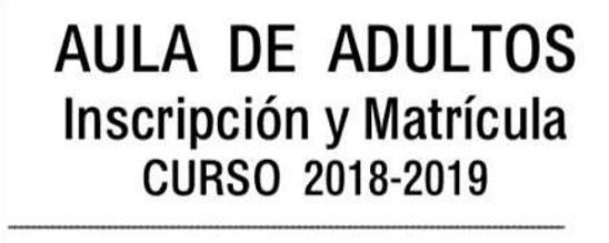 Abierto el plazo de matriculación del Aula de Adultos