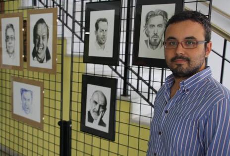 Alberto Arroyo expone sus dibujos en Puebla de la Calzada