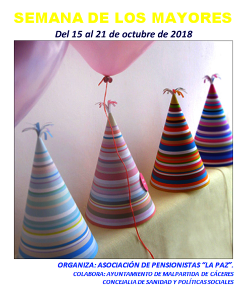 La Semana Cultural de los Mayores se celebrará del 15 al 21 de octubre