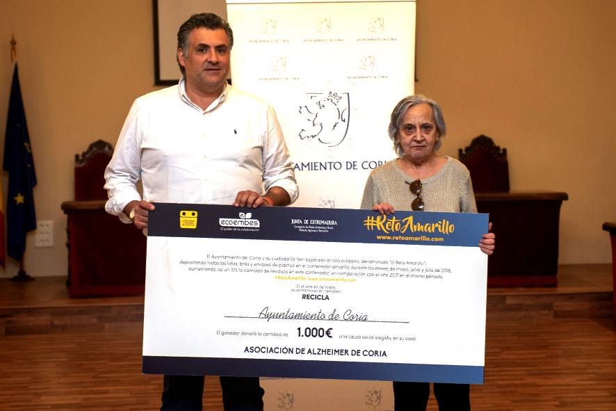 Los mil euros del 'Reto Amarillo' para Familiares de Enfermos de Alzhéimer