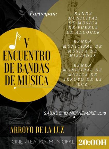 El sábado se celebrará el V Encuentro de Bandas