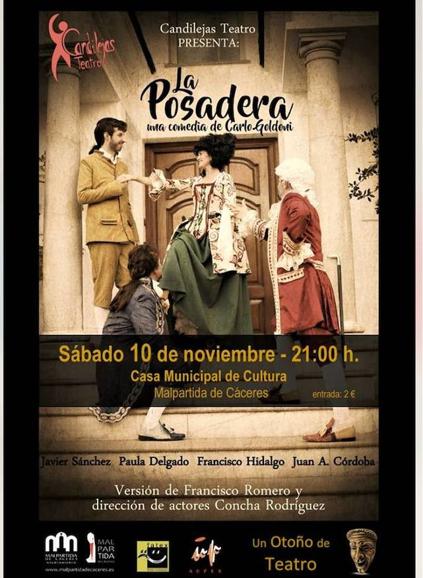 ‘Un Otoño de Teatro’ comienza hoy en Malpartida de Cáceres