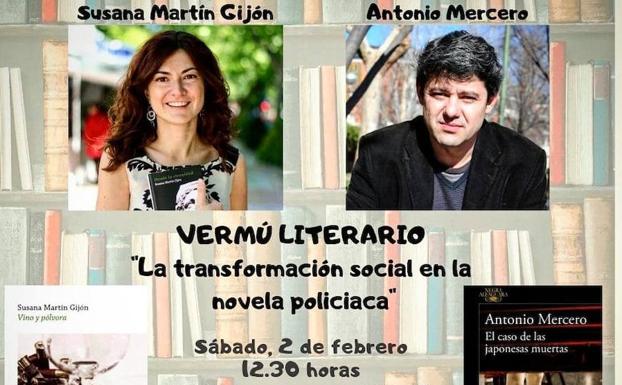 Charla sobre novela policiaca con Susana Martin Gijón y Antonio Mercero