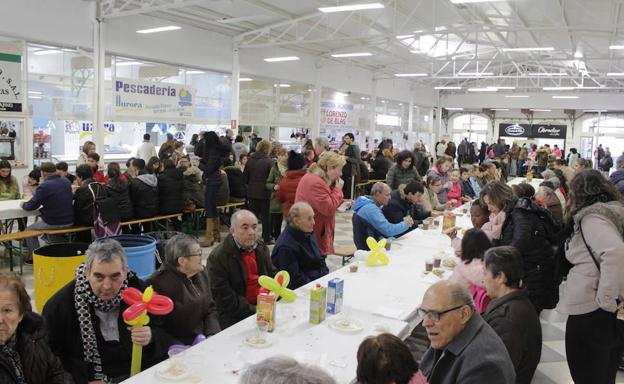 San Brígida se celebra con un desayuno saludable y la misa extremeña