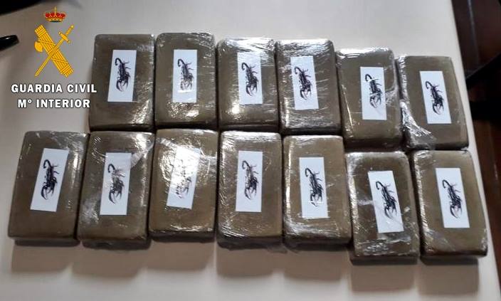 Tres detenidos en la A-66 tras arrojar por la ventanilla 1.300 gramos de polen de hachís
