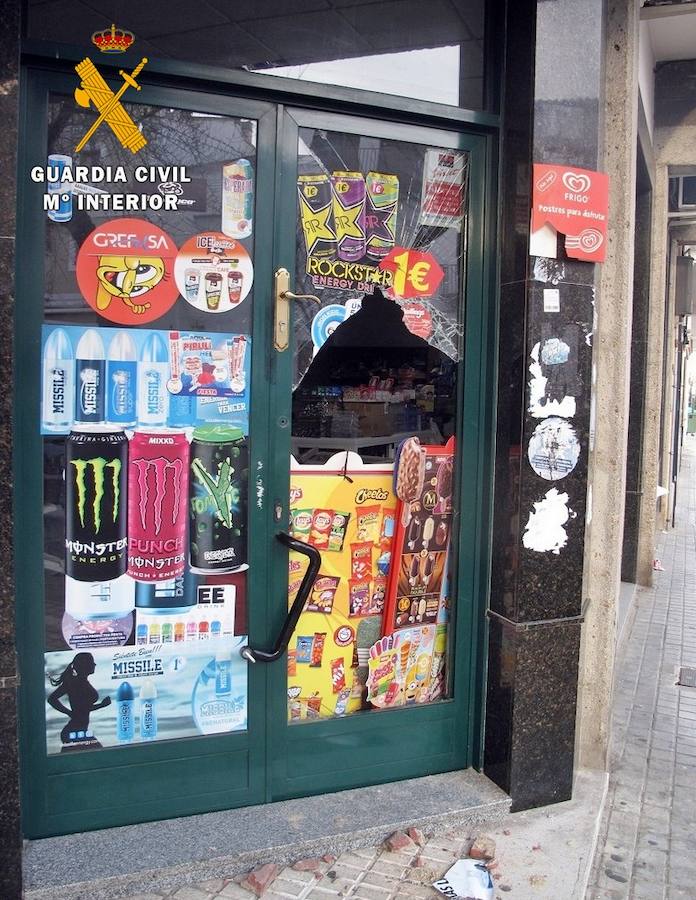 Diligencias a dos menores en Zafra por el robo a 6 establecimientos