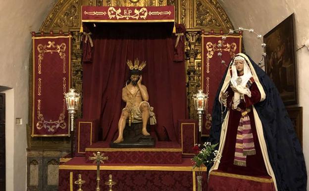 La cofradía del Cristo de la Humildad y Paciencia y María Santísima de la Salud mira al cielo este Miércoles Santo
