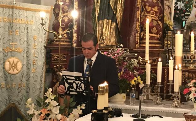 Abel Parra Pinto pronunció el Pregón de las Fiestas en Honor a la Virgen de Belén