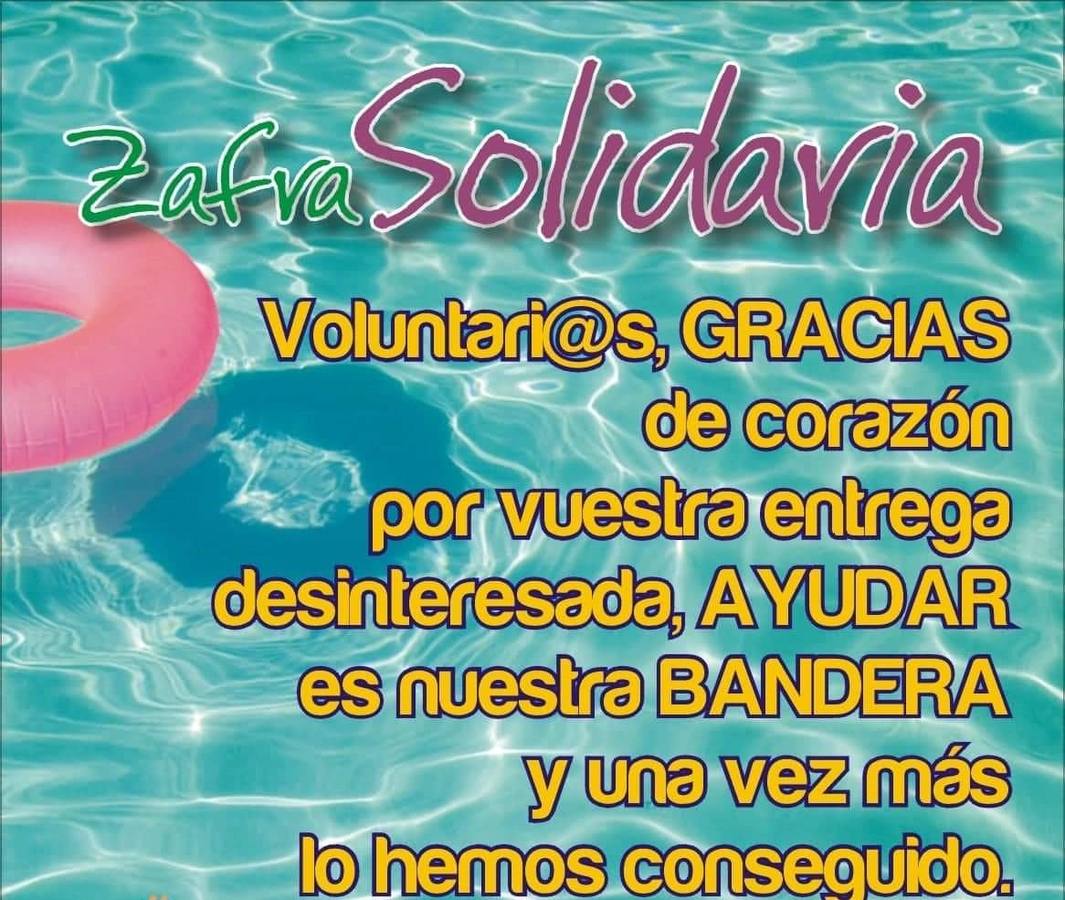 Zafra Solidaria agradece la gran labor desarrollada por sus voluntarios y anuncia que en verano no habrá actividades