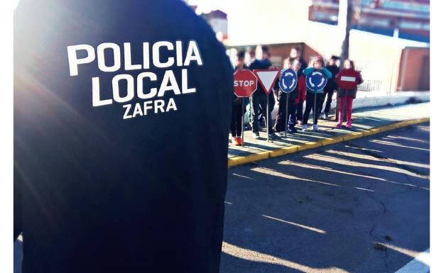 La Policía Local de Zafra realiza la primera Campaña de Tráfico dirigida a los ciclistas