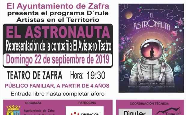 'El Astronauta' llega este domingo al Teatro de Zafra para hacer las delicias de los más pequeños