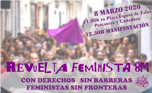 Zafra Violeta saca a la calle este 8M su revuelta feminista con una manifestación y performance en la Plaza de España