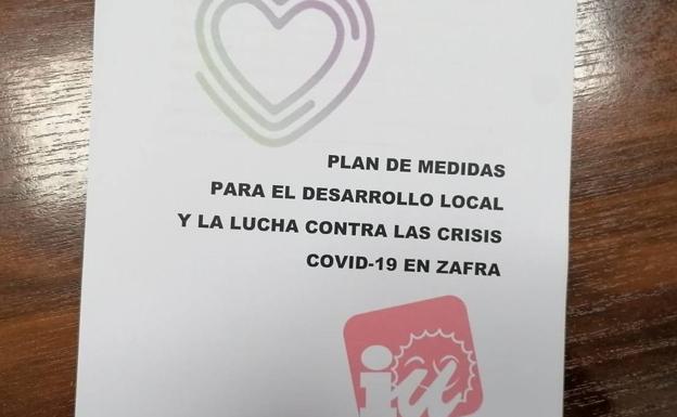 Unidas por Zafra Izquierda Unida presenta un plan de medidas para el desarrollo local y la lucha contra la crisis del Covid-19