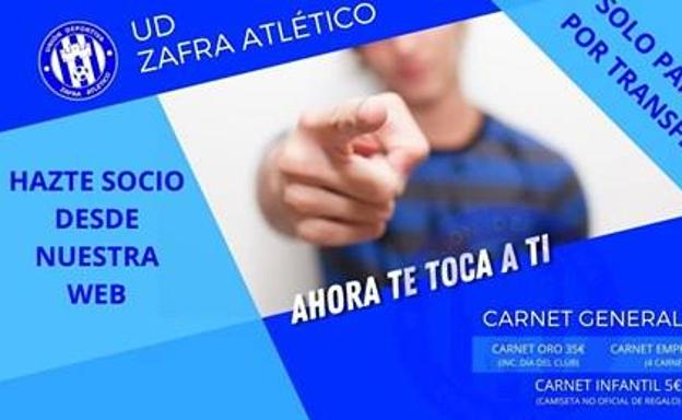 La UD Zafra Atlético lanza su campaña de captación de socios con una bajada de precio en los abonos