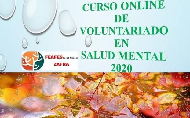 FEAFES Zafra convoca su Curso de Voluntariado en Salud Mental de forma on-line