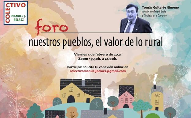 El colectivo Manuel J. Peláez abordará en un foro virtual el valor de nuestros pueblos