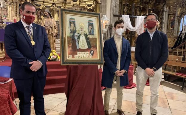 La Hermandad del Amarrao presenta el cartel de su 75 aniversario, obra de Miguel Ángel Ortiz Garrido