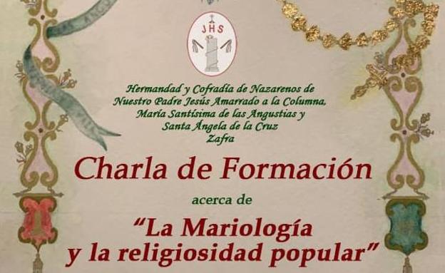 La hermandad del Amarrado a la Columna organiza para este sábado una charla de formación sobre 'La Mariología y la religiosidad popular'