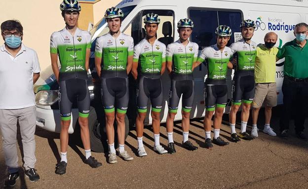 El Bicicletas Rodríguez Extremadura, notable en la Decana del ciclismo