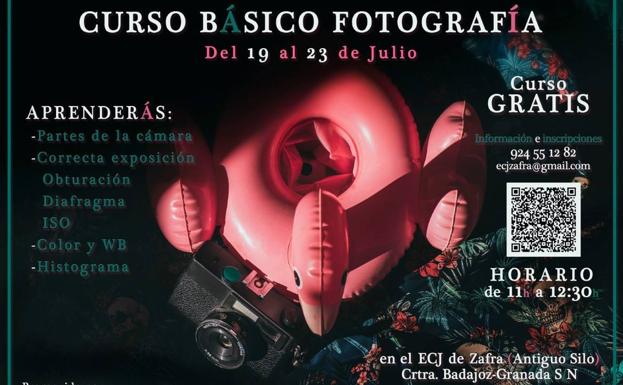 El Espacio para la Creación Joven organiza un curso básico de fotografía digital para jóvenes de entre 12 y 30 años