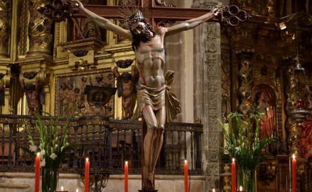 Este lunes comienza la novena en honor del Cristo del Rosario en el templo de La Candelaria