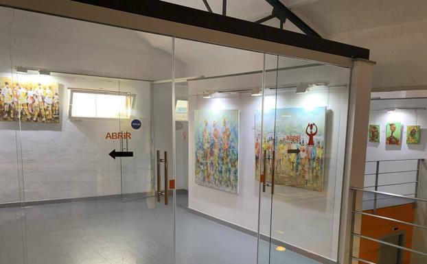 La exposición 'Esencia y esperanza', del artista senegalés Ibou Diagne, puede visitarse hasta el día 1 de octubre en el Espacio para la Creación Joven
