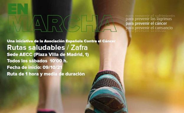 La AECC de Zafra inicia sus rutas senderistas el próximo sábado por la mañana