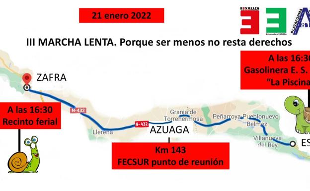 La Plataforma Ciudadana A-81 convoca para este viernes otra Marcha Lenta por la N-432