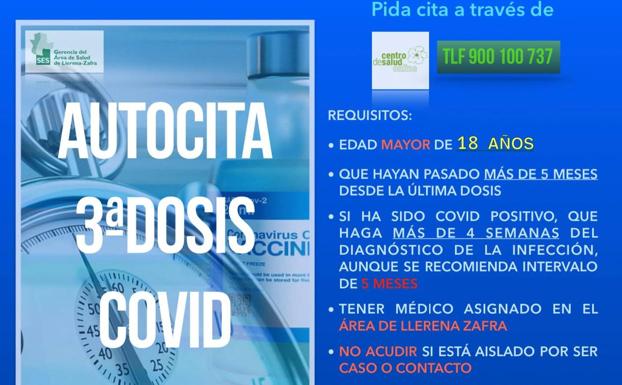 Los mayores de 18 años ya pueden solicitar autocita para recibir la dosis de refuerzo para la covid