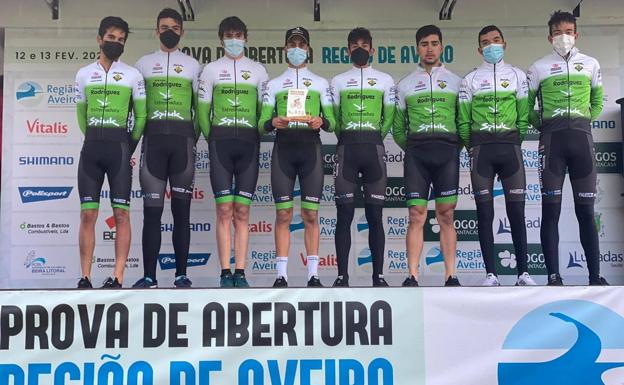 El Bicicletas Rodríguez Extremadura gana la clasificación por equipos en la Prova Abertura profesional en Portugal