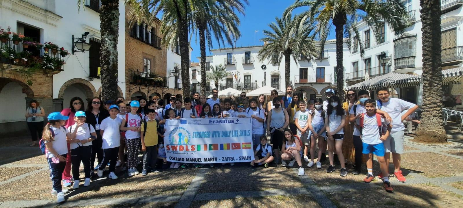 El colegio Manuel Marín recibe a sus compañeros del Erasmus+ 'Stronger in daily life skills' de Turquía, Portugal, Italia y Rumanía