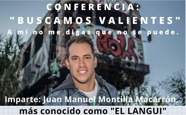 El Langui hablará este lunes en el Teatro de Zafra de la actitud positiva, el espíritu de superación y la autoconfianza