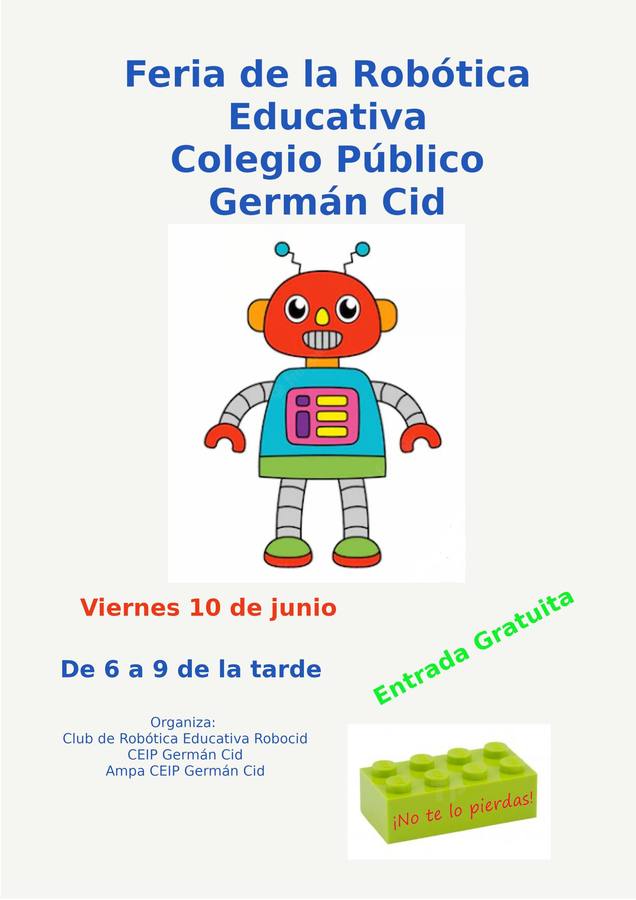 El colegio Germán Cid celebra este viernes su primera Feria de la Robótica Educativa