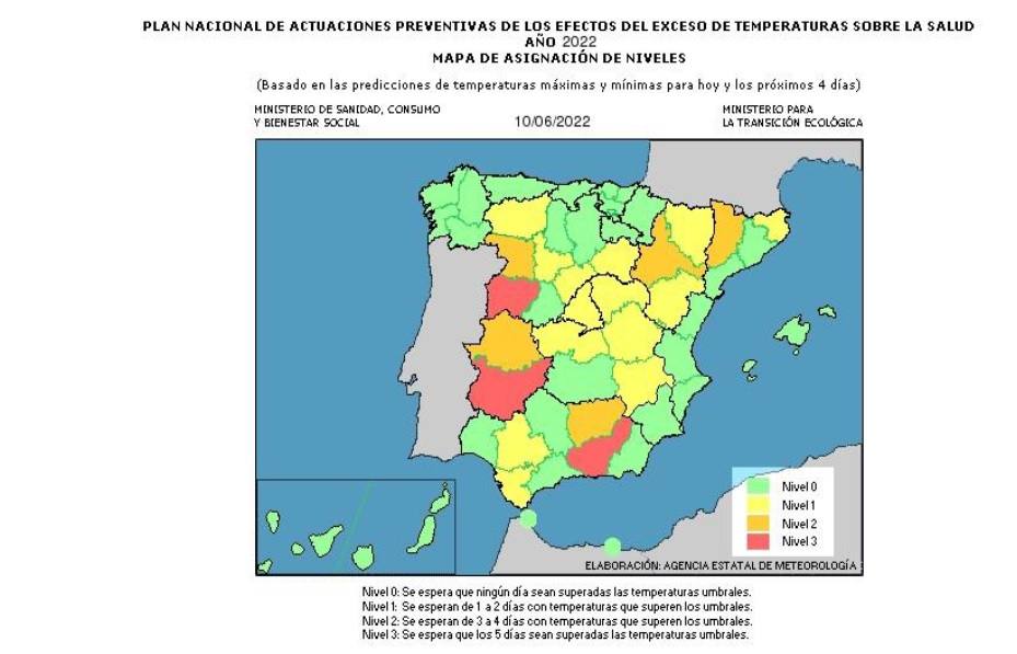El 112 Extremadura eleva a ROJO el nivel de alerta por la ola de calor en la provincia de Badajoz
